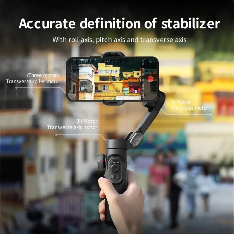AOCHUAN 3-Axis Handheld Gimbal Stabilizer SmartXE for iPhone & Android AI Face Tracking