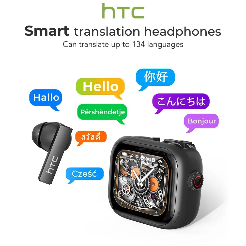 HTC NE40 Earphones Bluetooth V6 AI Translator Earbuds