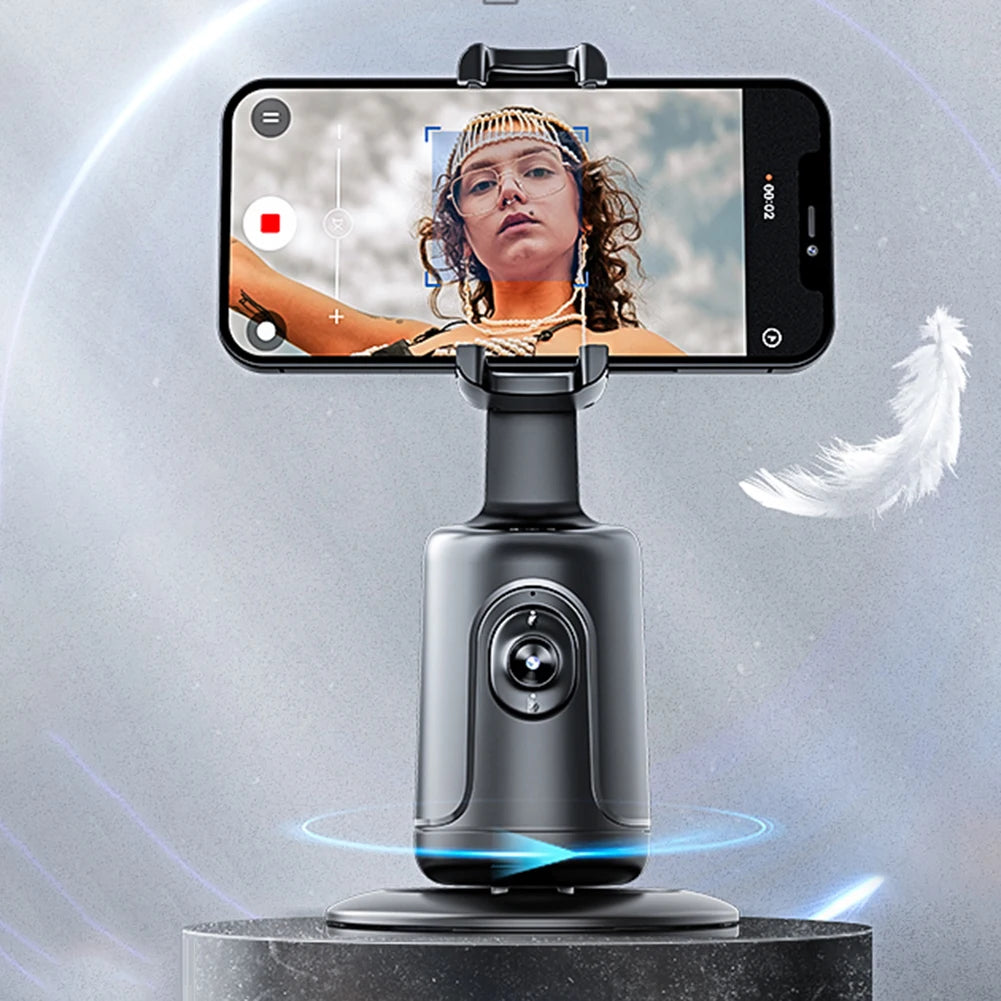 AI-Powered Smartphone Gimbal Stabilizer 360° Auto Tracking Selfie Stick Tripod for Live Broadcast Vlog Video Record Photography