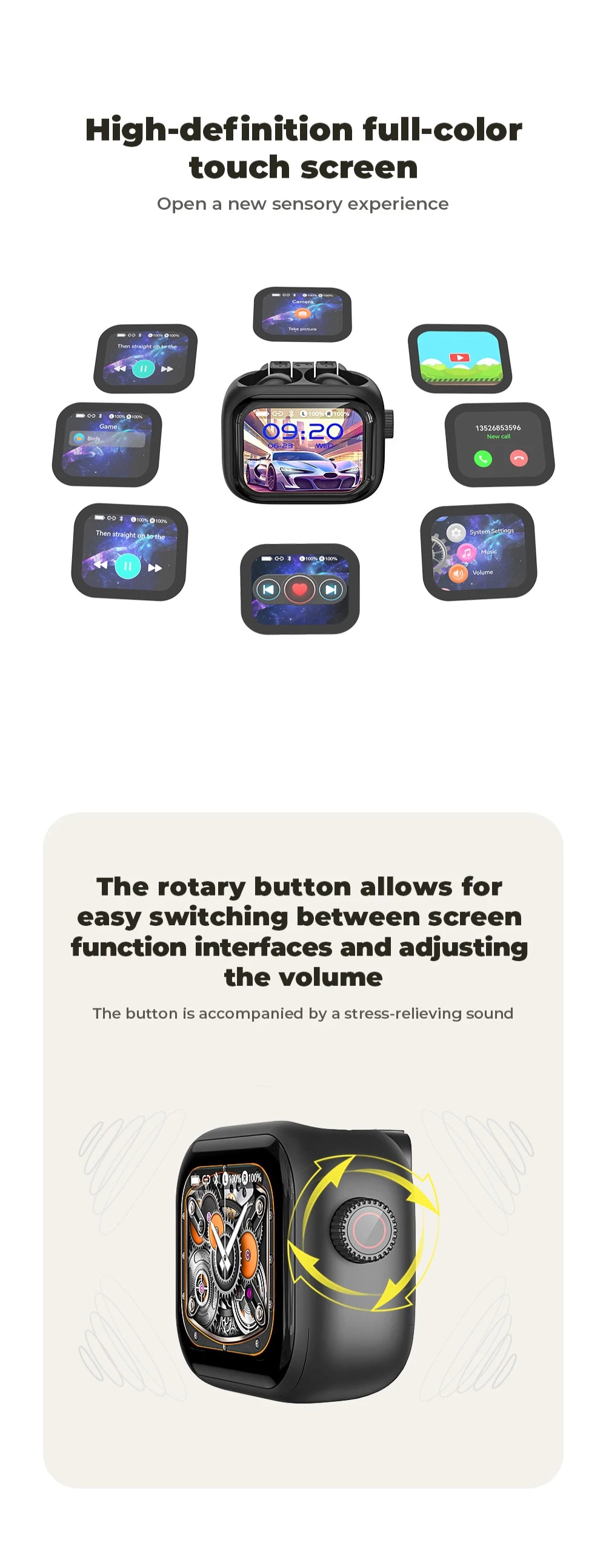 HTC NE40 Earphones Bluetooth V6 AI Translator Earbuds