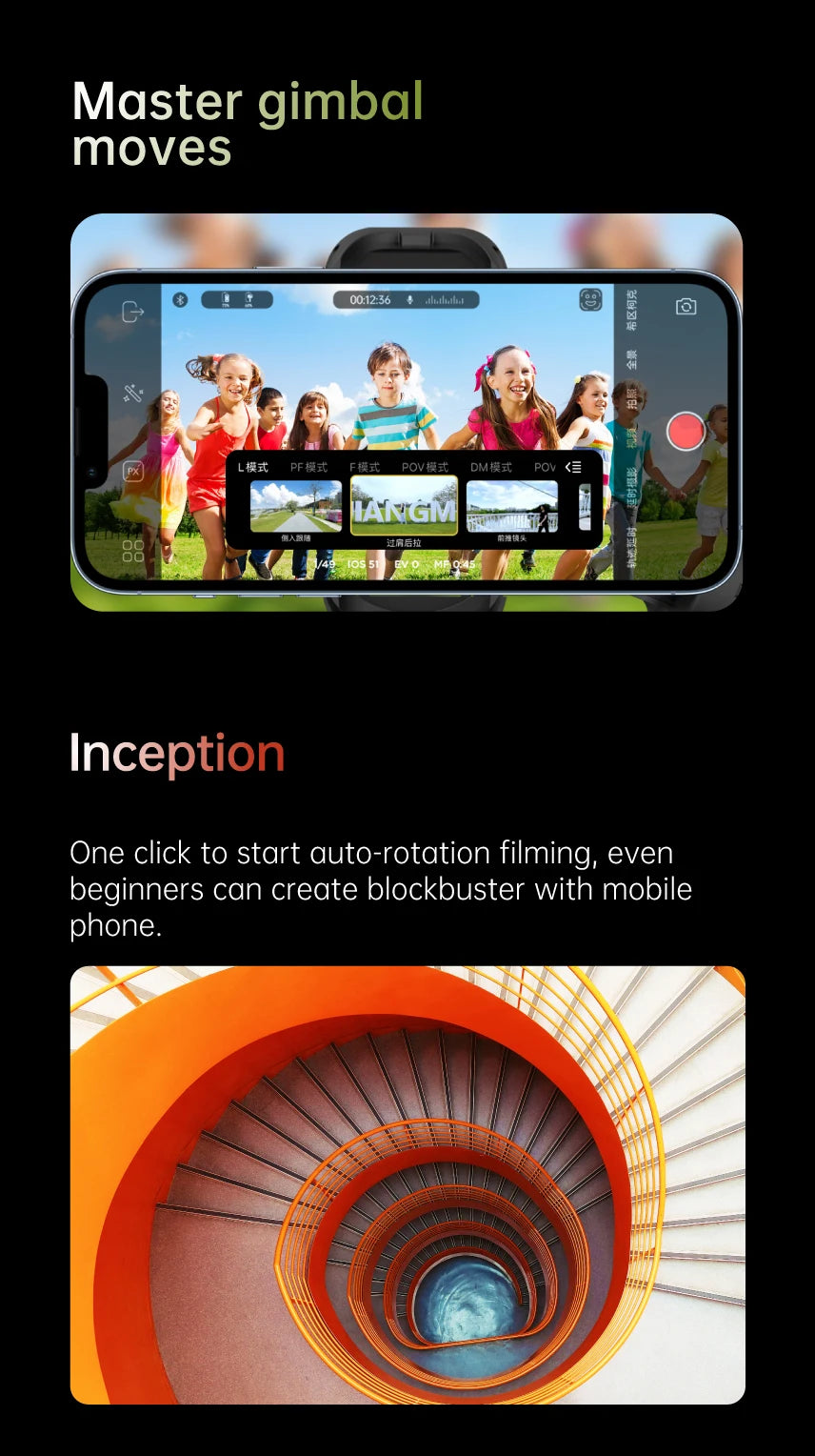 3-Axis Handheld Gimbal Stabilizer SmartXE for Smartphone