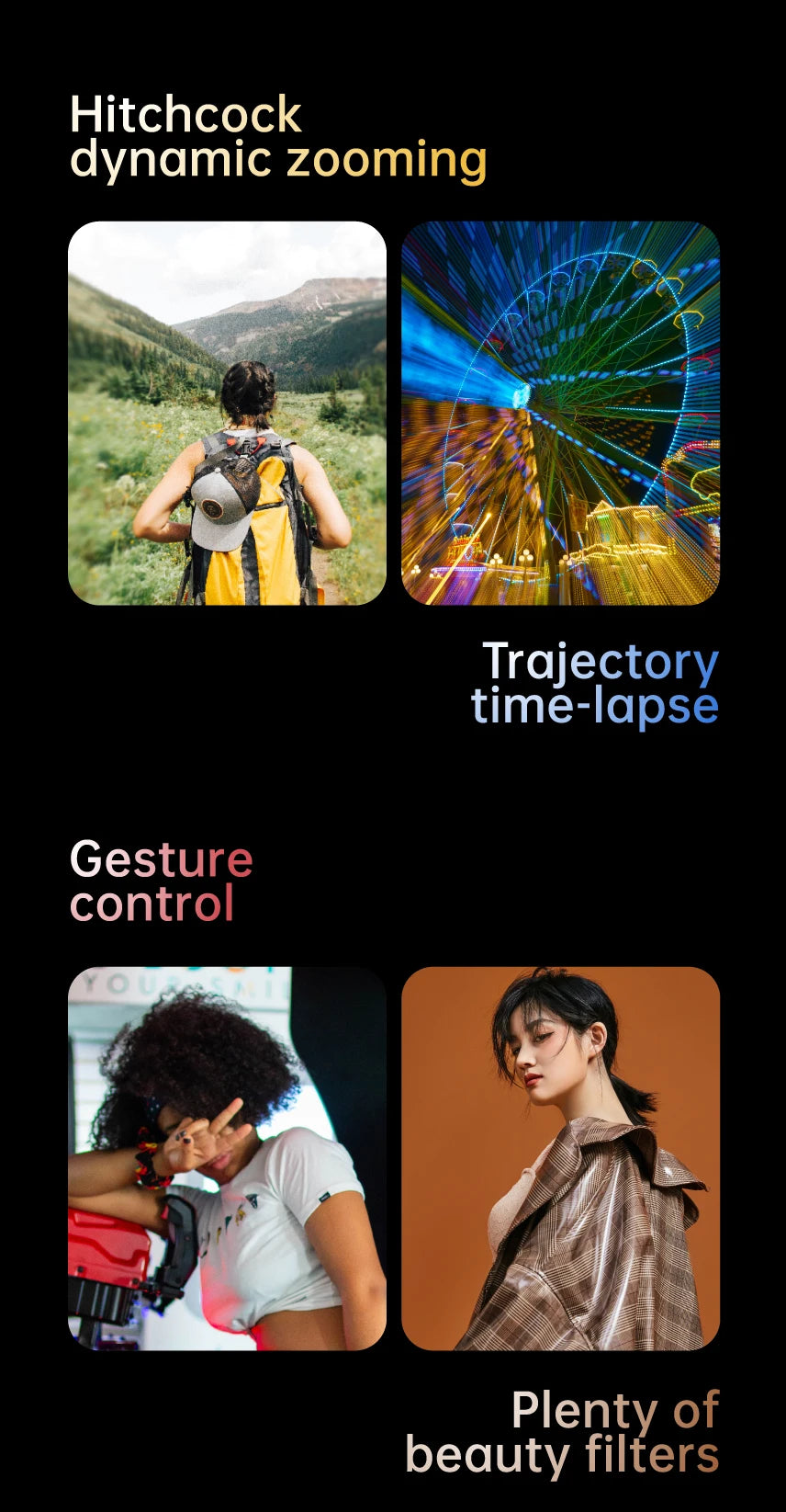 AOCHUAN 3-Axis Handheld Gimbal Stabilizer SmartXE for iPhone & Android AI Face Tracking