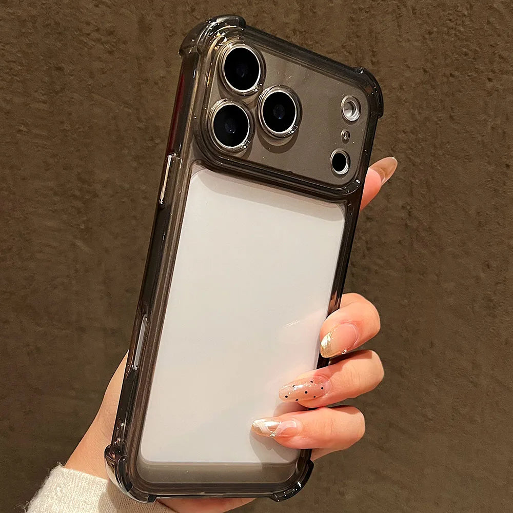 Luxury Transparent Silicone Phone Case For iPhone's