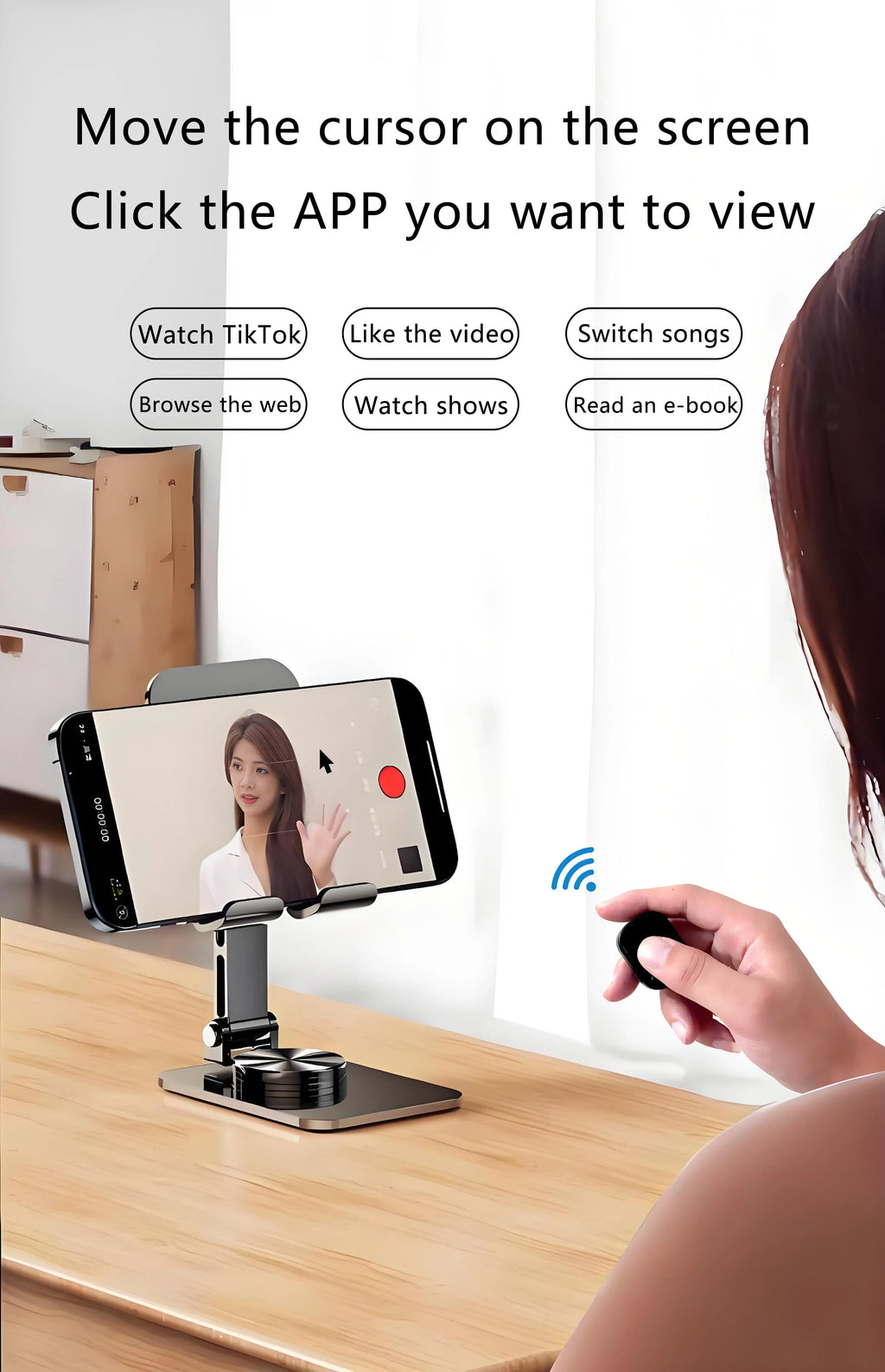 Mouse Ring Remote Control with Touchpad