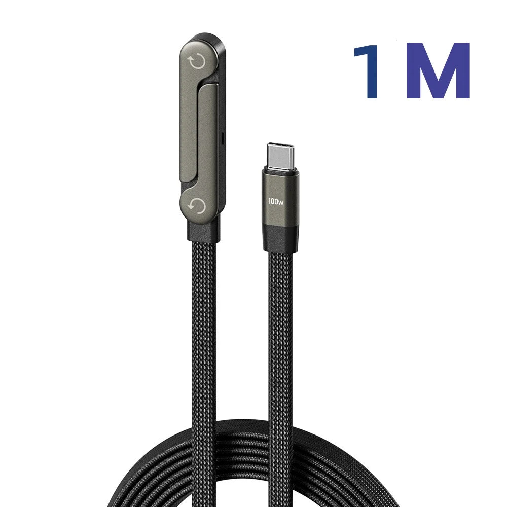 240W USB C to USB C Fast Charging Foldable Bracket Charging Cable