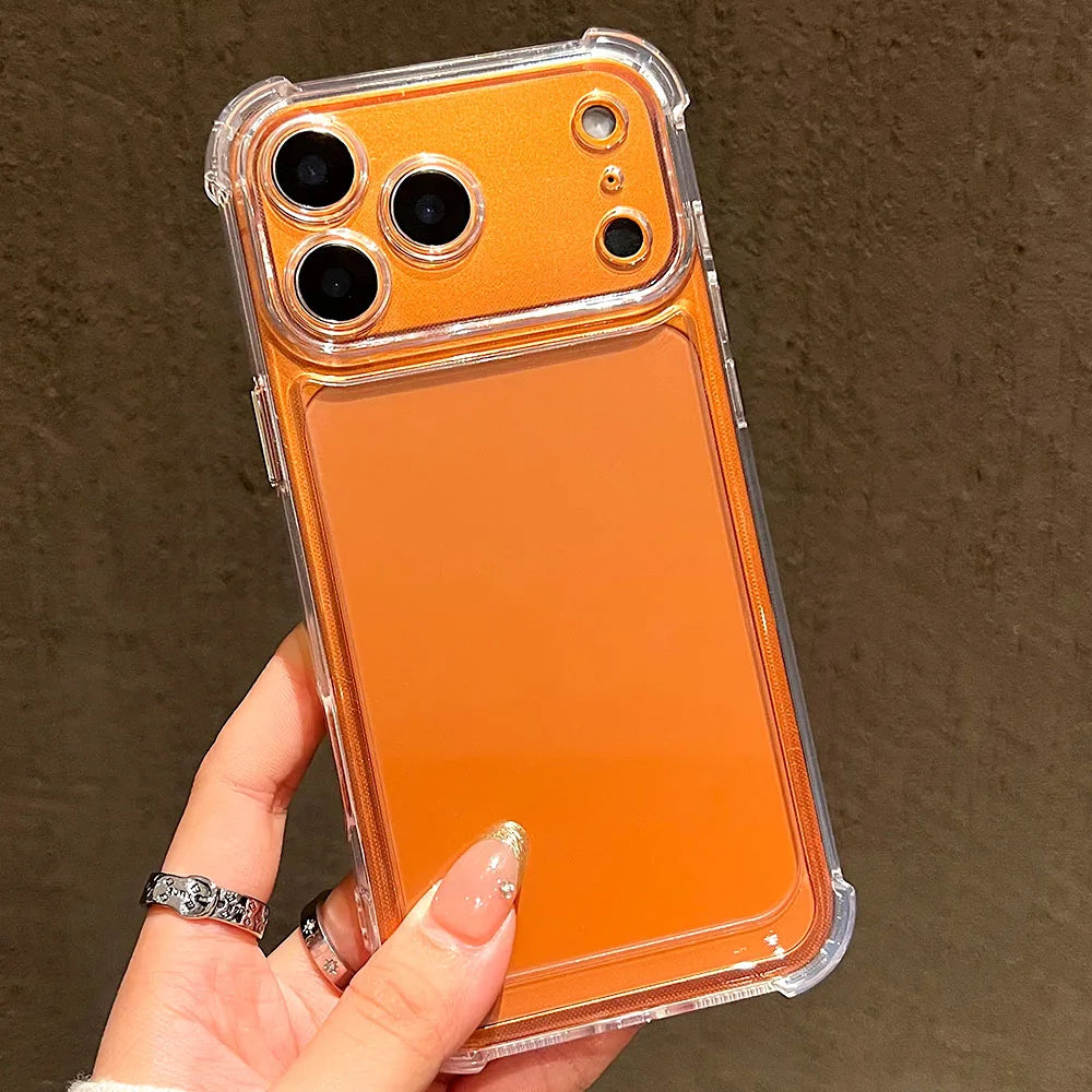 Luxury Transparent Silicone Phone Case For iPhone's