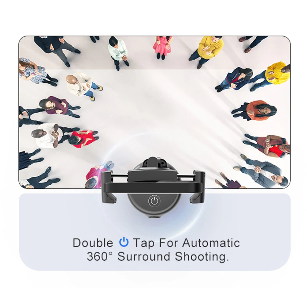 AI-Powered Smartphone Gimbal Stabilizer 360° Auto Tracking Selfie Stick Tripod for Live Broadcast Vlog Video Record Photography