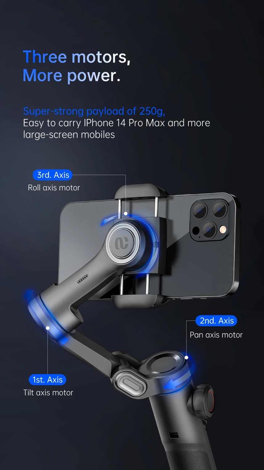 3-Axis Handheld Gimbal Stabilizer SmartXE for Smartphone