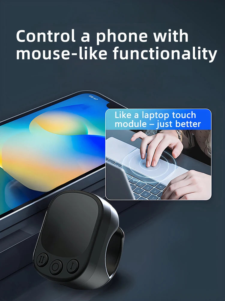 Mouse Ring Remote Control with Touchpad
