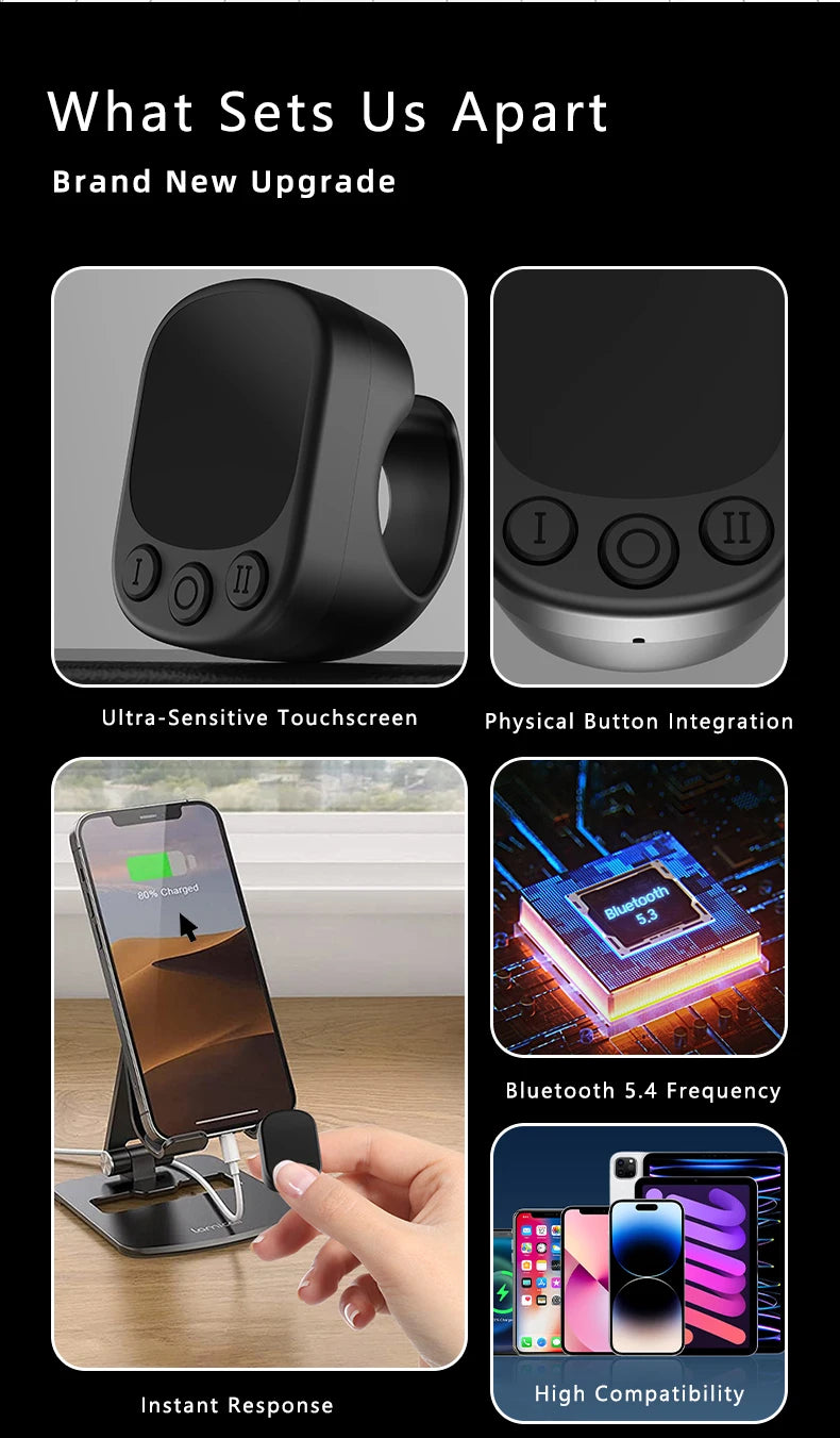 Mouse Ring Remote Control with Touchpad