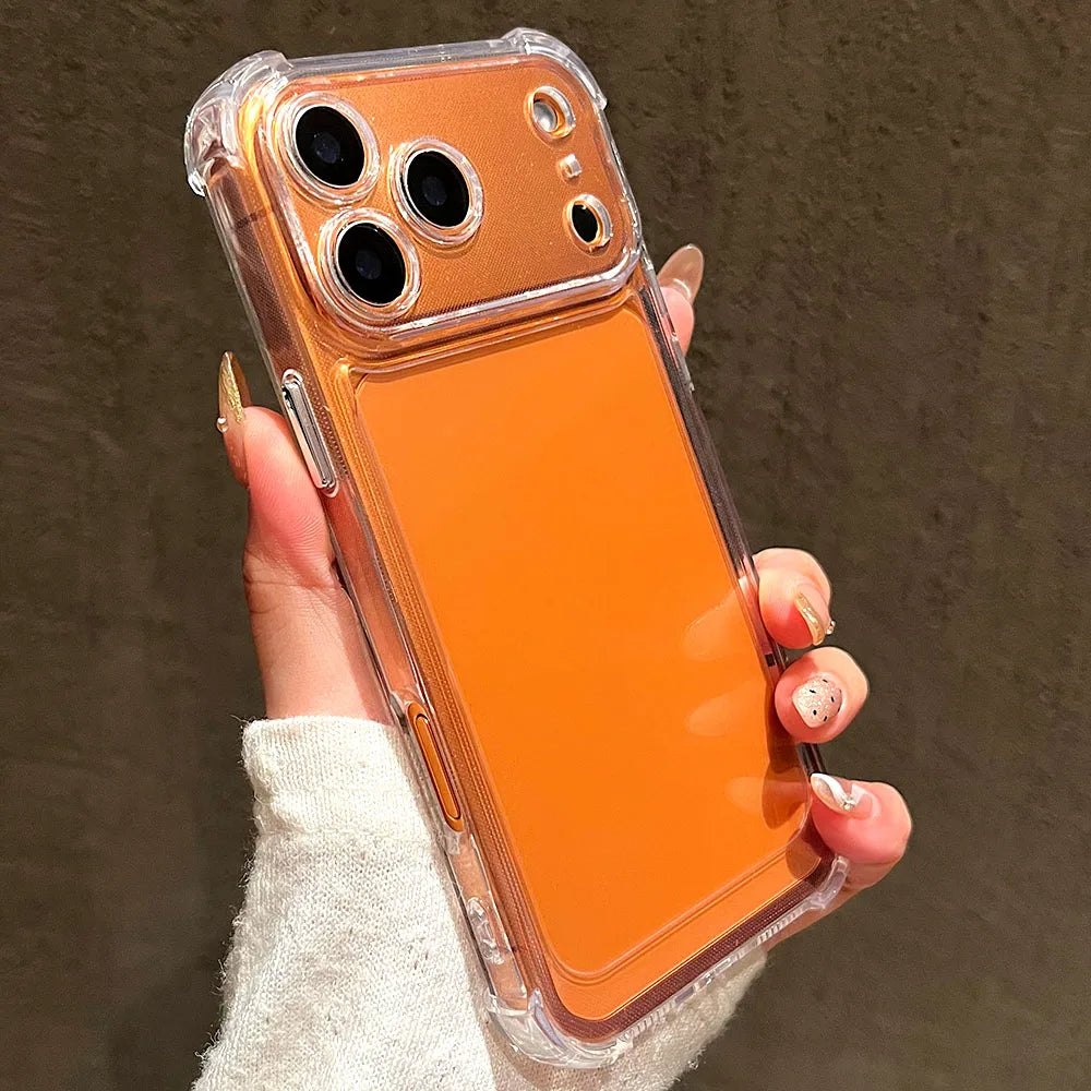 Luxury Transparent Silicone Phone Case For iPhone's
