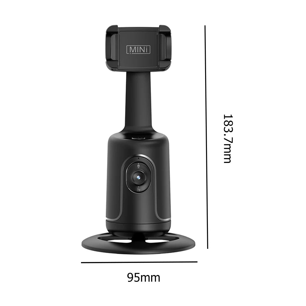 AI-Powered Smartphone Gimbal Stabilizer 360° Auto Tracking Selfie Stick Tripod for Live Broadcast Vlog Video Record Photography