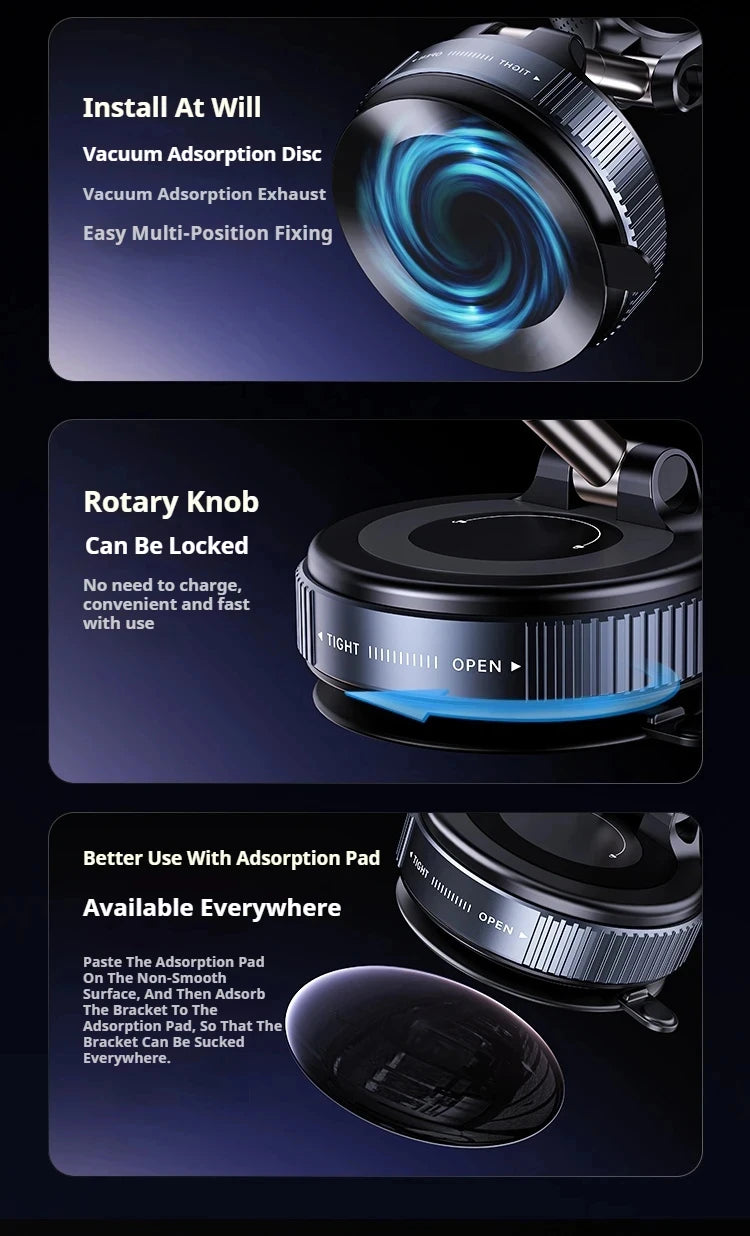 Magnetic Phone Stand 360° rotatable and Foldable