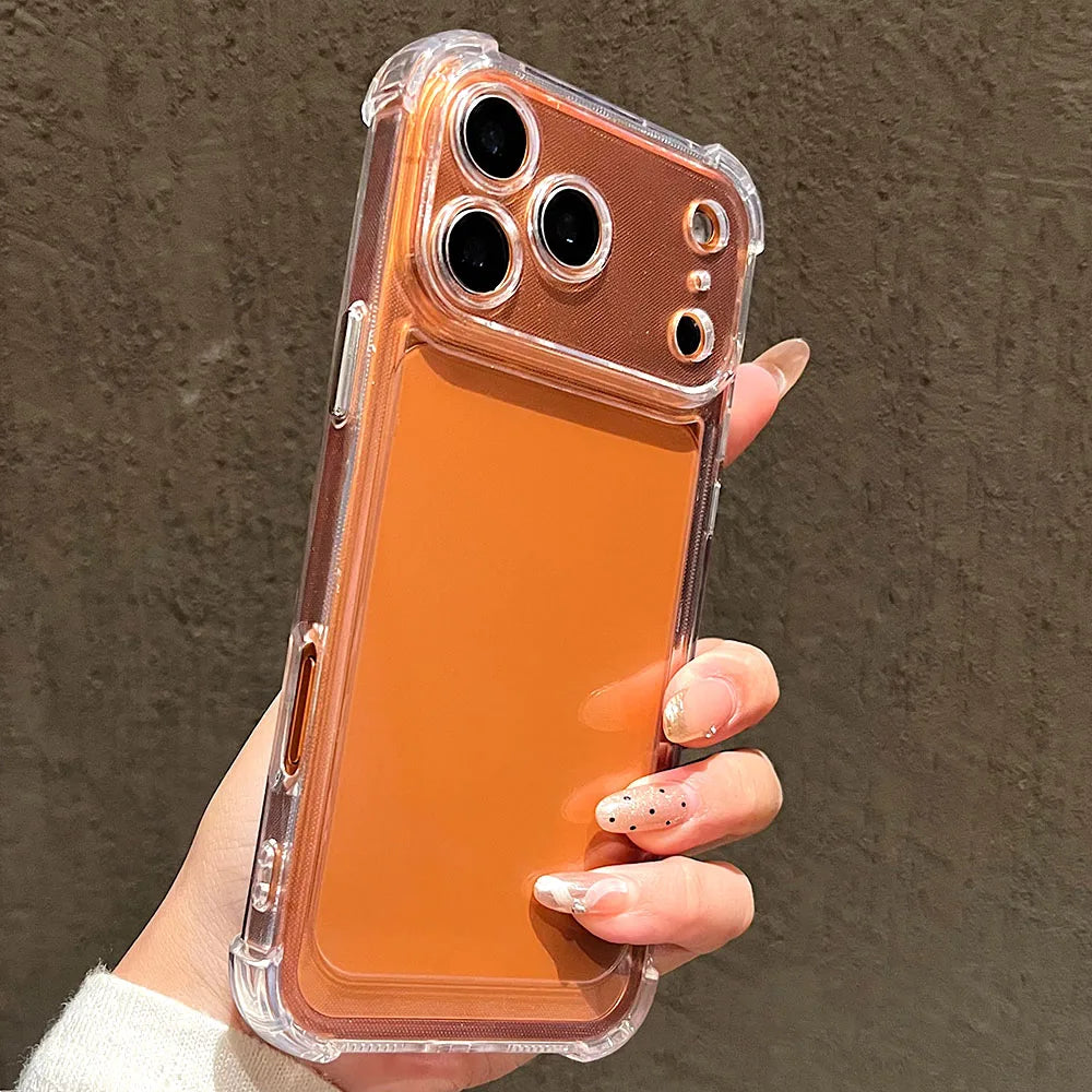 Luxury Transparent Silicone Phone Case For iPhone's
