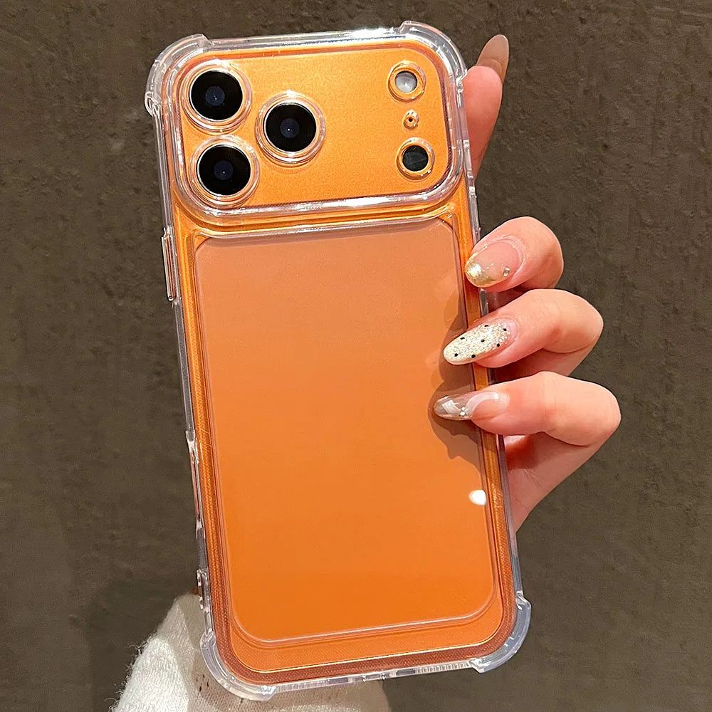 Luxury Transparent Silicone Phone Case For iPhone's