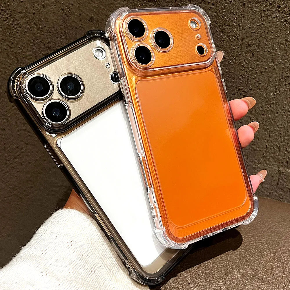 Luxury Transparent Silicone Phone Case For iPhone's
