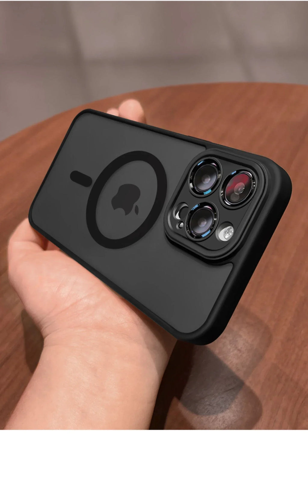 MagSafe Luxury Matte Translucent Armor Shockproof Case For iPhone