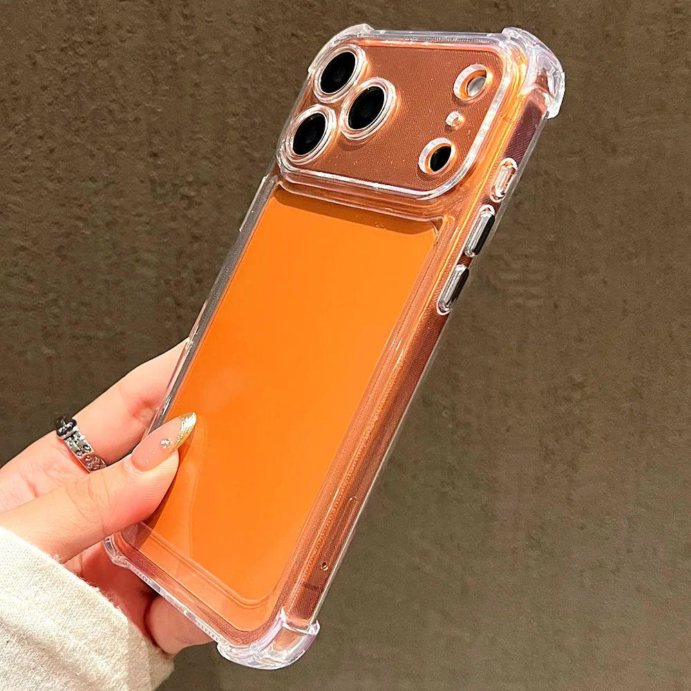 Luxury Transparent Silicone Phone Case For iPhone's