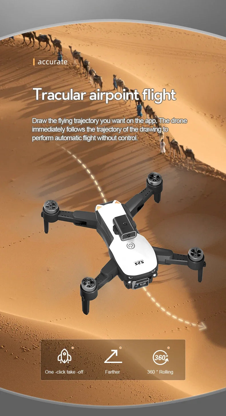 S2S Mini Drone 4k 8K HD Camera Obstacle Avoidance Aerial Photography Brushless Motor Foldable Rc Quadcopter