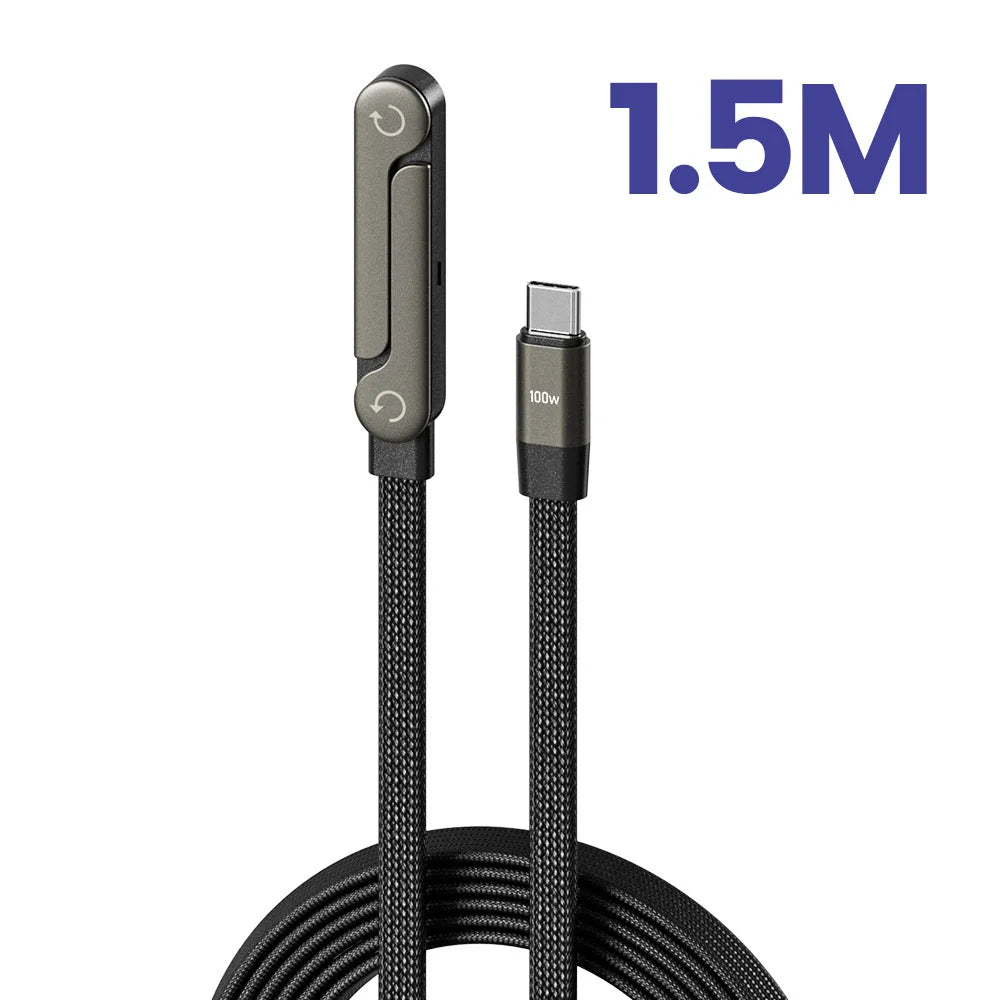 240W USB C to USB C Fast Charging Foldable Bracket Charging Cable